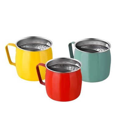 Προσαρμοσμένα χρώματα 20oz τσαγιέρα από ανοξείδωτο χάλυβα για πάρτι επαναχρησιμοποιήσιμες φρουτοσακούλες με φίλτρο ημισελήνου