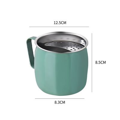 Προσαρμοσμένα χρώματα 20oz τσαγιέρα από ανοξείδωτο χάλυβα για πάρτι επαναχρησιμοποιήσιμες φρουτοσακούλες με φίλτρο ημισελήνου