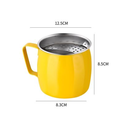 Προσαρμοσμένα χρώματα 20oz τσαγιέρα από ανοξείδωτο χάλυβα για πάρτι επαναχρησιμοποιήσιμες φρουτοσακούλες με φίλτρο ημισελήνου