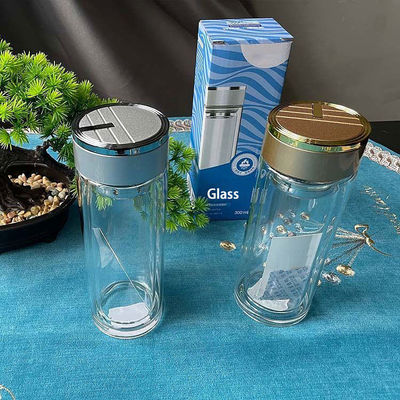 300 ml χωρητικότητα Διαφανείς διπλές τοιχοειδείς καφετιέρες υπολίμανσης για άμεση κατανάλωση