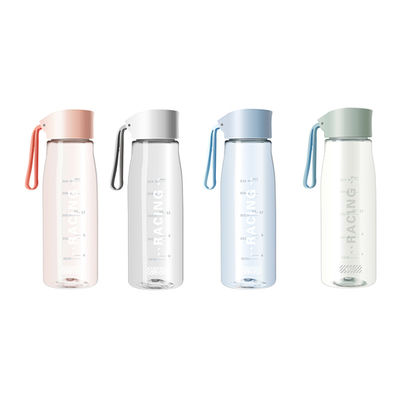 Εύκολο να μεταφέρετε 500ml 650ml πλαστικό μπουκάλι νερού Custom Logo Πολυχρωματικό με σχοινί