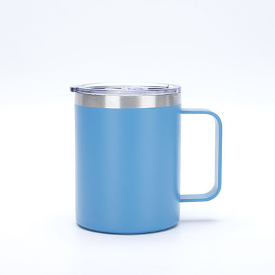 Περιβαλλοντικώς φιλικό Custom 12 oz καφέ κούπα φλιτζάνια από ανοξείδωτο χάλυβα με συρόμενο καπάκι και άχυρο