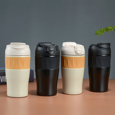 500 ml από ανοξείδωτο χάλυβα διπλό τοίχωμα φορητό tumbler με καπάκι από άχυρο για εξατομικευμένο χρώμα εξωτερικά