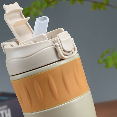 500 ml διπλό τοίχωμα από ανοξείδωτο χάλυβα με στεγνή υγρασία με χωρητικότητα άχυρου 500 ml