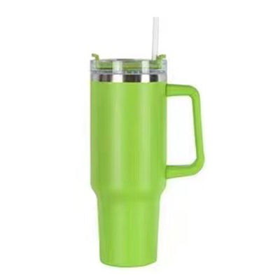 OEM 40 OZ Tumbler με λαβή από ανοξείδωτο χάλυβα 18/8 Vakuum Travel Coffee Mug And Straw