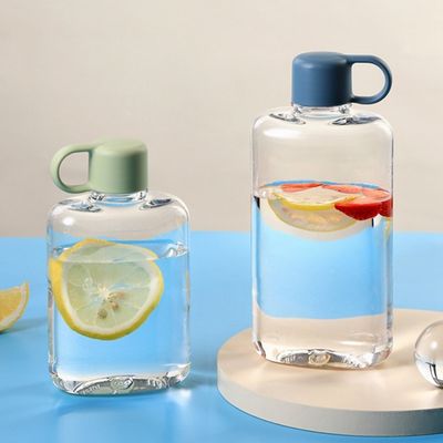 360ml/500ml Διαφανές Τριτανικό πλαστικό μπουκάλι νερού τετραγωνικού σχήματος για κάμπινγκ