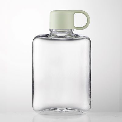 360ml/500ml Διαφανές Τριτανικό πλαστικό μπουκάλι νερού τετραγωνικού σχήματος για κάμπινγκ
