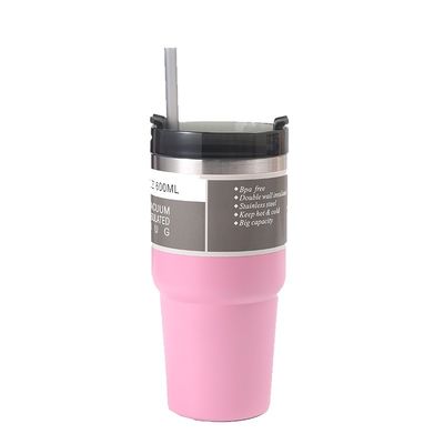 20oz 30oz Ατσάλινο Κούπα Καφέ Φορητό Tumbler με Sraws Λογότυπο Λογότυπο Πελάτη