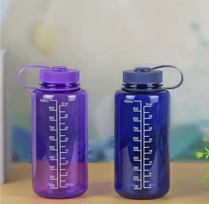 Unisex 1000 ml Μεγάλη χωρητικότητα ποτήρι νερού κλίμακα Ανερό αδιάβροχο ποτήρι με PS πλαστικό υλικό