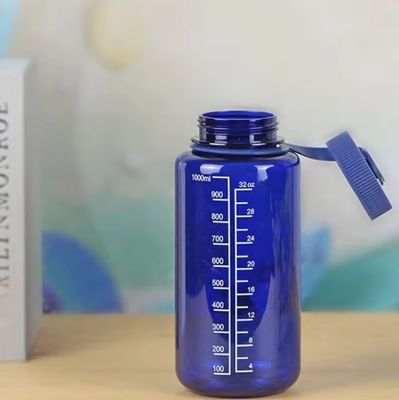 Unisex 1000 ml Μεγάλη χωρητικότητα ποτήρι νερού κλίμακα Ανερό αδιάβροχο ποτήρι με PS πλαστικό υλικό