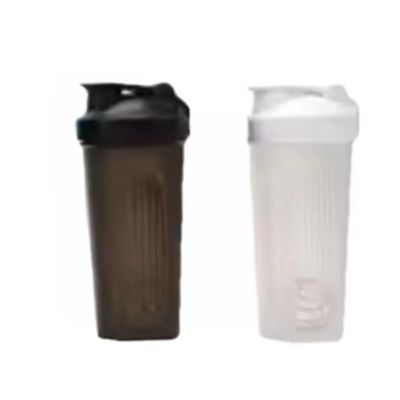 Unisex 400ml Φιαλάκι με ανοιχτό στόμα για πρωτεϊνικά σέικ με κάλυμμα και ατσάλινη σφαίρα από υλικό PP PE