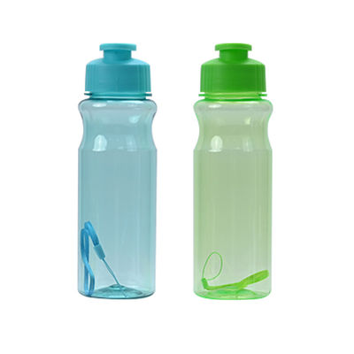 550ml Μεγάλη χωρητικότητα Διαφανές PE πλαστικό μπουκάλι νερού για άνδρες και γυναίκες γυμναστική
