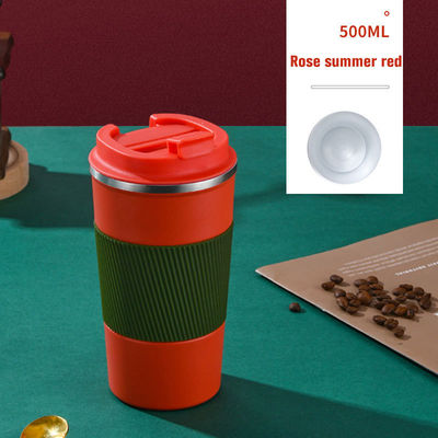 Αδιάβροχο σιλικόνιο μανίκι 380ml/510ml 304 Ατσάλινο Κύπελλο νερού για Κύπελλο κοιλιάς