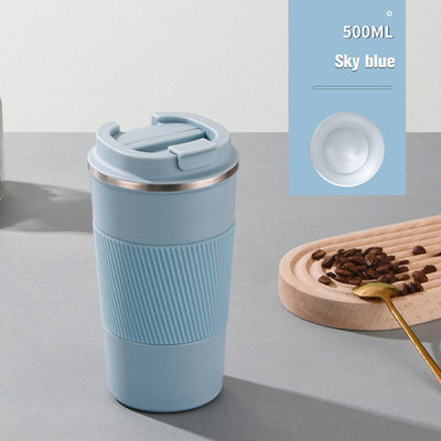 Αδιάβροχο σιλικόνιο μανίκι 380ml/510ml 304 Ατσάλινο Κύπελλο νερού για Κύπελλο κοιλιάς