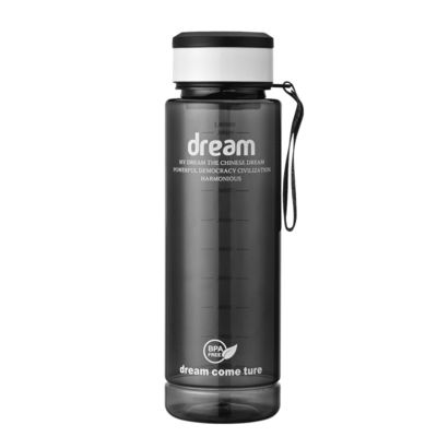 OEM 1L Eco Friendly Time Marker BPA δωρεάν γυμναστήριο Sport PET πλαστικό μπουκάλι νερού με λογότυπο