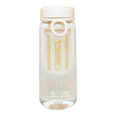 600 ml ανθεκτικό σε διαρροές πλαστικό μπουκάλι νερού αθλητικών αθλημάτων με έγχυση και χρονοδιακόπτη χωρίς BPA