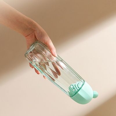 480 ml Ανθεκτικό σε υψηλές θερμοκρασίες πλαστικό μπουκάλι πόσιμου νερού με τηλεσκοπικό λαβή