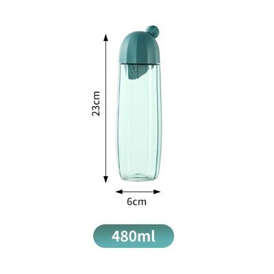 480 ml Ανθεκτικό σε υψηλές θερμοκρασίες πλαστικό μπουκάλι πόσιμου νερού με τηλεσκοπικό λαβή