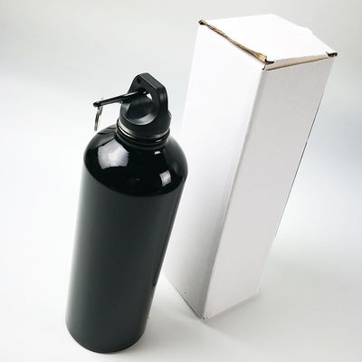 750 ml Custom Logo Printing Metal Aluminum Bike Μπουκάλι νερού με καραμπίνερ για εξωτερικούς χώρους