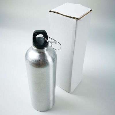 750 ml Custom Logo Printing Metal Aluminum Bike Μπουκάλι νερού με καραμπίνερ για εξωτερικούς χώρους