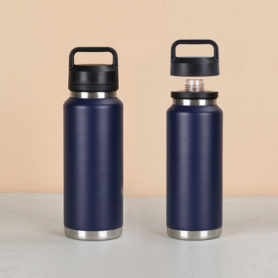 Αλεξίσφαιρο 18oz 26oz 36oz Ατσάλινο μπουκάλι νερού Διπλό τοίχωμα Ατμόσφαιρα Απομονωμένο Παιδιά ευρύ στόμα μπουκάλι με φορητό καπάκι