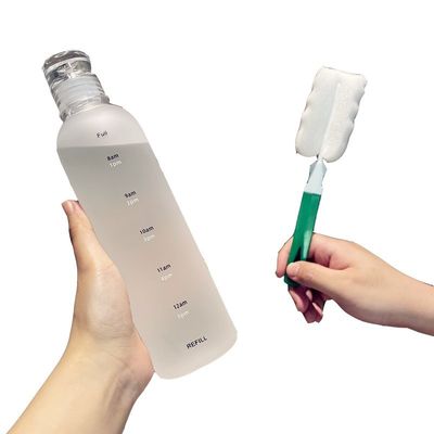 Θερμική μόνωση 500 ml Σπορ χρονοδιακόπτης πλαστικό μπουκάλι πόσιμου νερού με κάλυμμα