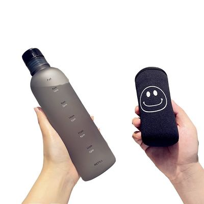 Θερμική μόνωση 500 ml Σπορ χρονοδιακόπτης πλαστικό μπουκάλι πόσιμου νερού με κάλυμμα