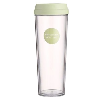 320/420/520ml/700ml Περιβαλλοντικά φιλικό διπλό τοίχωμα πλαστικό μπουκάλι νερού με αδιάβροχο καπάκι