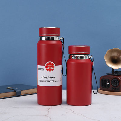 Απομονωμένο υπό κενό 800ml μπουκάλι νερού Custom Logo 316 από ανοξείδωτο χάλυβα Ιδανικό για ταξίδια