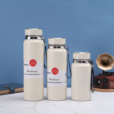 1000 ml Απομονωμένα μπουκάλια θερμοσίφωνας Φαγγατρικής ποιότητας μπουκάλια νερού από ανοξείδωτο χάλυβα