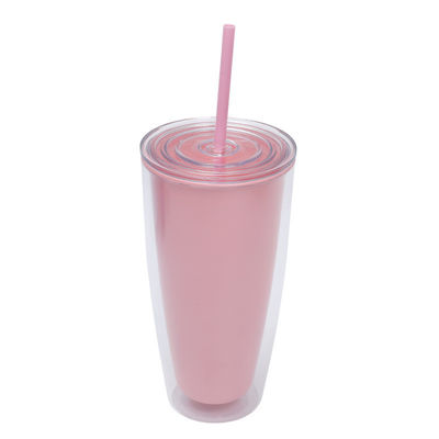 750 ml χωρητικότητα Διαφανή πλαστικά φλιτζάνια με κάλυμμα και άχυρο για παιδιά επαναχρησιμοποιήσιμη tumbler