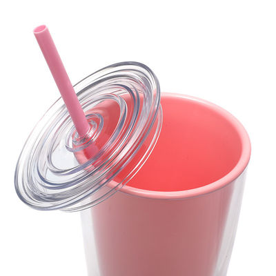 750 ml χωρητικότητα Διαφανή πλαστικά φλιτζάνια με κάλυμμα και άχυρο για παιδιά επαναχρησιμοποιήσιμη tumbler