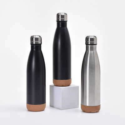Επιστροφή στο σχολείο Custom Color Logo 500ml φιάλη νερού από ανοξείδωτο χάλυβα με φελλό