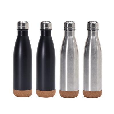 Επιστροφή στο σχολείο Custom Color Logo 500ml φιάλη νερού από ανοξείδωτο χάλυβα με φελλό