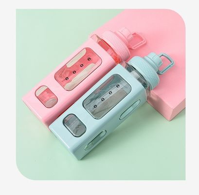 Θερμική μόνωση τετραγωνικό φλιτζάνι 700ML PC πλαστικό φλιτζάνι φορητό αδιάβροχο για φοιτητές