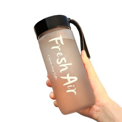 600 ml δημιουργικό παγωμένο ποτήρι νερού φιλικό προς το περιβάλλον πλαστικό μπουκάλι για εξωτερικές δραστηριότητες
