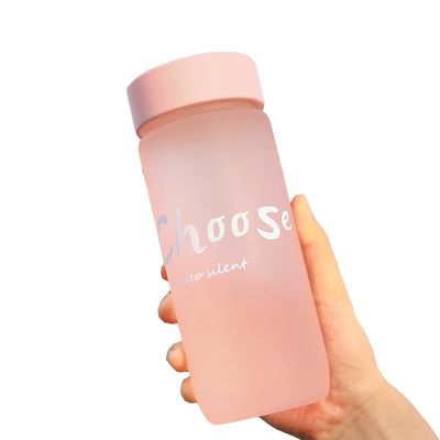 600 ml δημιουργικό παγωμένο ποτήρι νερού φιλικό προς το περιβάλλον πλαστικό μπουκάλι για εξωτερικές δραστηριότητες