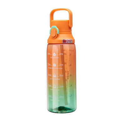 Διαφανής κλίση χρώμα Κεταλί 750ml χωρητικότητα Snap Cap Αθλητικό μπουκάλι νερού με λαβή