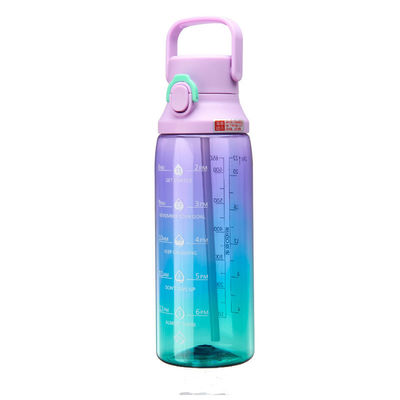 Διαφανής κλίση χρώμα Κεταλί 750ml χωρητικότητα Snap Cap Αθλητικό μπουκάλι νερού με λαβή