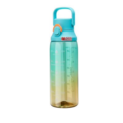Διαφανής κλίση χρώμα Κεταλί 750ml χωρητικότητα Snap Cap Αθλητικό μπουκάλι νερού με λαβή