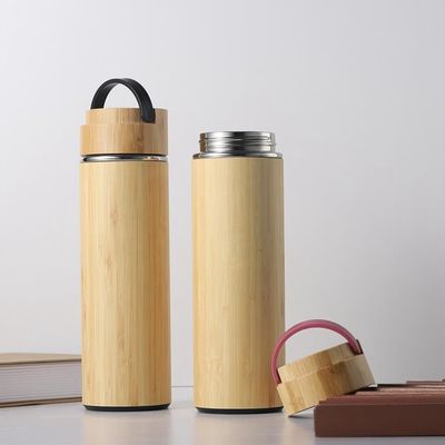 500 ml Περιβαλλοντικά φιλικό μπουκάλι τσαγιού από ατσάλι με λαβή εύκολο να μεταφερθεί