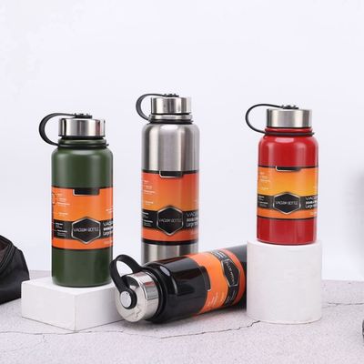 1500 ml Απομονωμένο διπλό τοίχωμα Tumbler Μεγάλης χωρητικότητας φορητό μπουκάλι κενού με λαβή