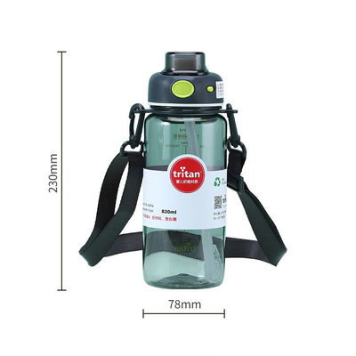 700 ml και 830 ml γυμναστήριο γαλόνι Sport μπουκάλι νερού με χρονοδιακόπτη BPA ελεύθερο επαναχρησιμοποιήσιμο πλαστικό Tritan