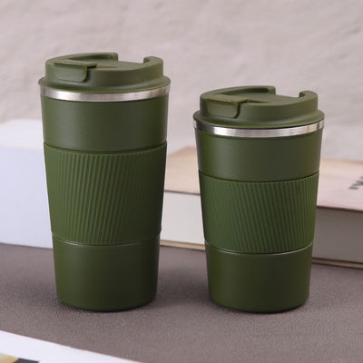380ML 304 Χάλυβα Χάλυβα Θερμός Κενού Φλάσκα Πολυχρωματικό Custom Logo Ταξίδι Καφέ Κούπα επαναχρησιμοποιήσιμο μπουκάλι