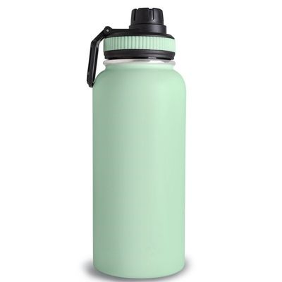 Καθαρό φλιτζάνι 32oz Ατσάλινα μπουκάλια κενού νερού με το λογότυπο και άχυρο