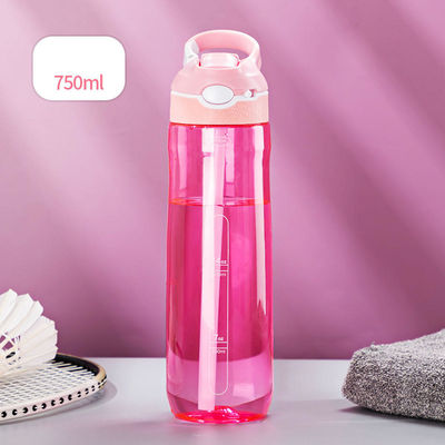 750 ml Fitness Protein Gym Shaker μπουκάλι με άχυρο Tritan Food Σιλικόνη μπουκάλι νερού
