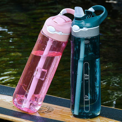 750 ml Fitness Protein Gym Shaker μπουκάλι με άχυρο Tritan Food Σιλικόνη μπουκάλι νερού