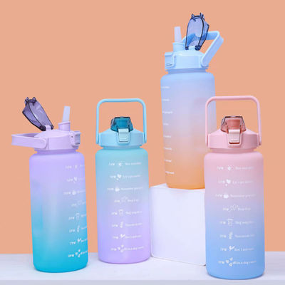 2000ml Tritan μπουκάλι ποτού με κάλυμμα επαναχρησιμοποιήσιμο μπουκάλι νερού γυμναστικής για προσαρμοσμένο λογότυπο