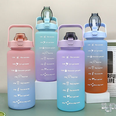 2000ml Tritan μπουκάλι ποτού με κάλυμμα επαναχρησιμοποιήσιμο μπουκάλι νερού γυμναστικής για προσαρμοσμένο λογότυπο