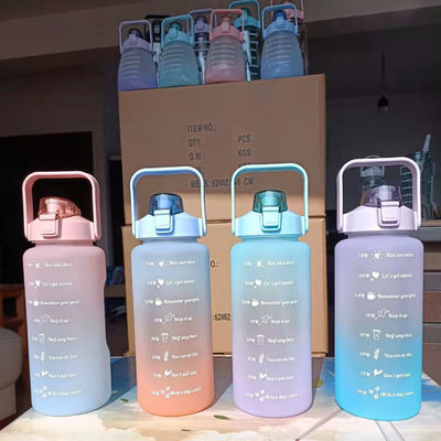 2000ml Tritan μπουκάλι ποτού με κάλυμμα επαναχρησιμοποιήσιμο μπουκάλι νερού γυμναστικής για προσαρμοσμένο λογότυπο